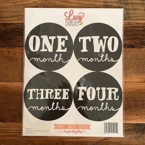 Lucy Darling milestone stickers